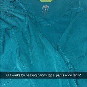 Healing Hands Teal Scrub Set